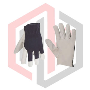 Gants de protection pour mécaniciens 2026 en cuir croûte personnalisés, anti-vibration, antidérapants, anti-coupure, avec manchette tricotée, 4 mil - Product Image 4