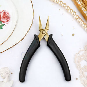 Alicates Profesionales para Abrir Anillos Divididos, Acero Inoxidable, Acabado Dorado, Empuñadura Negra, Herramienta para Pulseras, INTENSE SURGICAL INSTRUMENTS - Product Image 1