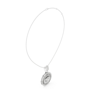 Collier pendentif en or jaune 14 carats plaqué rhodium avec chaîne à maillons et pavé de diamants, bijoux pour femme, cadeau - Product Image 6