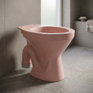 Ensemble de toilettes de luxe EWC de style européen en céramique verte, à poser au sol, avec chasse d'eau cyclonique à double débit et finition diamant - Product Image 6