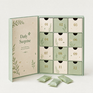 Boîte <span class=keywords><strong>de</strong></span> <span class=keywords><strong>calendrier</strong></span> <span class=keywords><strong>de</strong></span> <span class=keywords><strong>l</strong></span>'<span class=keywords><strong>avent</strong></span> magnétique <span class=keywords><strong>de</strong></span> luxe personnalisée, 12 jours, vide, en forme <span class=keywords><strong>de</strong></span> <span class=keywords><strong>livre</strong></span>, en carton, pour emballage cadeau, thé, bonbons, cosmétiques - Product Image 1