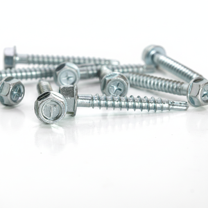 Tornillo Autoperforante de Cabeza Hexagonal, Acero Galvanizado, Rosca Gruesa, Clase Métrica 8.8 - Product Image 1