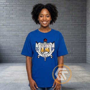 Wholesale GREEK TREASURES Sigma Gamma Rho Women's Sorority T-Shirt 100% Cotton Jersey Summer Breathable Quick Dry - Product Image 2