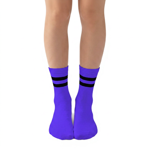 White Ankle <b>Socks</b> With <b>Black</b> Stripes For Children Cotton Breathable Casual Daily Wear Summer Style - Product Image 3