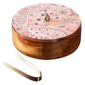 Caja de Almacenamiento de Alimentos y Chapati de Madera Esmaltada de Buena Calidad con Acabado Brillante, Producto en Oferta de la Mejor Calidad y Más Vendido - Product Image 6