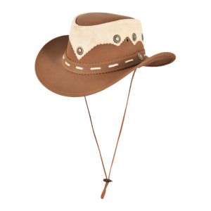 New Trendy 2026 Custom Logo Genuine Leather Cowboy <b>Hat</b> Australian <b>Western</b> Outback <b>Hat</b> All Seasons Bulk Wholesale Manufacturer - Product Image 2