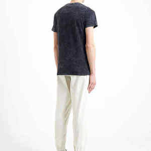 T-shirt délavé à l'acide sur mesure, nouveau style, fabricant, prix abordable, manches courtes - Product Image 2