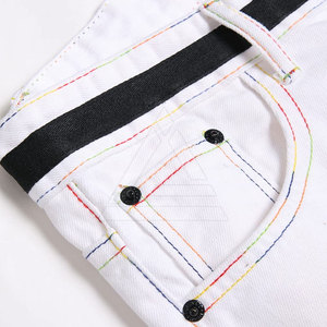 <b>Men</b> Distressed <b>Jeans</b> Shorts Washed Casual Stretch Summer Fashion Streetwear Comfortable Daily Wear For Outdoor Activities - Product Image 4
