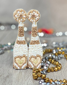 แชมเปญขวดเมล็ดลูกปัดต่างหูแบบห้อยโบฮีเมียนดอกไม้แบบโบฮีเมียนสำหรับงานเลี้ยงเจ้าสาวการเฉลิมฉลองเทศกาลของขวัญแฟชั่นทันสมัย - Product Image 4