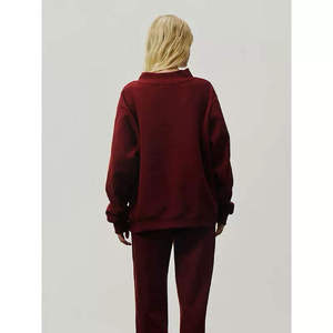 เสื้อสเวตเชิ้ต PARKE แบบ unisex พิมพ์ลายปักตัวอักษรสีสันสดใส สไตล์สตรีทแวร์ สำหรับฤดูหนาว ผ้าฝ้าย 100% ทรงโอเวอร์ไซส์ คอกลม แขนยาว ชุด 2 ชิ้น - Product Image 2