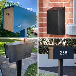 <span class=keywords><strong>Buzón</strong></span> de chapa de acero inoxidable de aluminio hierro bloqueable resistente a la intemperie personalizado - Product Image 2