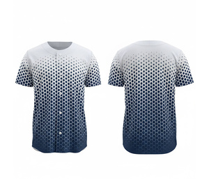 Maillot de baseball personnalisé par sublimation – T-shirt d'équipe anti-humidité |   Kit de baseball d'équipe avec logo et numéros personnalisés |   Poly respirant - Product Image 5