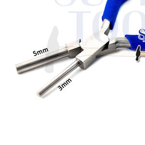 Pince à boucler et arrondir les fils en acier inoxydable 3MM et 5MM pour la fabrication de bijoux DIY, outils de fabrication de mandrins et de attaches. - Product Image 1