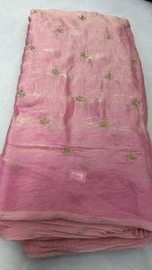 space silk embroidery bides boutique work <b>Fabric</b> - Product Image 2