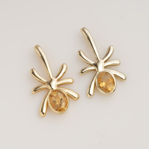Collar con Colgante de Araña de Citrino Natural en Tono Dorado, Gema de Piedra de Nacimiento de Octubre, Joyería Hecha a Mano Estilo Boho, Regalo para Ella, Mujeres - Product Image 4