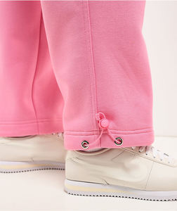 Pantalon de survêtement rose ample pour femme avec 6 poches, style streetwear, taille haute avec cordon de serrage, coupe baggy, pour filles - Product Image 6