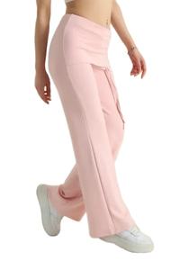 Pantalon cargo décontracté à taille haute avec poches latérales à rabat, pantalon de jogging pour femme, idéal pour l'entraînement et la course à pied - Product Image 4