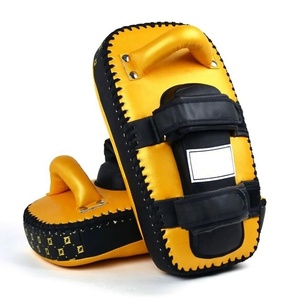 Best Seller Genuine Leather Boxing Training Kick Pads Kick Boxing Strike Curved Arm Pad MMA Focus Muay Thai Pads - Product Image 4