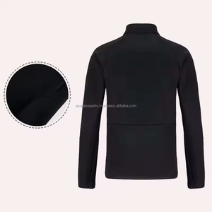 T-Shirt de gymnastique à séchage rapide et à fermeture éclair pour hommes Maillot de sport pour le cyclisme, la course à pied et l'entraînement physique Caractéristique respirante - Product Image 2