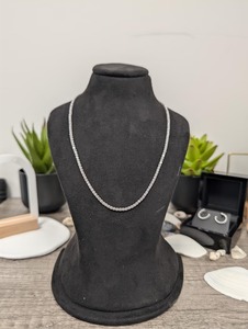 Wholesale 925 Sterling Silver Lab Grown Diamond Tennis <b>Chain</b> <b>Necklace</b> Gold Plated Luxury Jewelry - Product Image 4