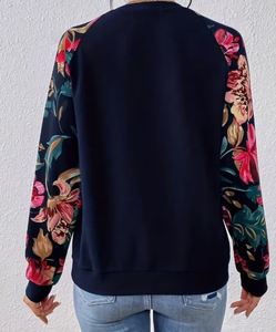 Sudadera de Punto con Estampado de Dibujos Animados para Mujer, Cuello Redondo, Manga Larga, Informal, para Otoño, 100% Algodón, Transpirable, Suave, 180g - Product Image 2