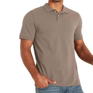 Round <b>Neck</b> <b>Polo</b> T Shirts For Men Factory Organic Cotton Regular Fit Anti Shrink Corporate Wear Bulk Volume Supplier - Product Image 2