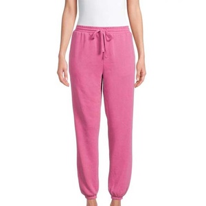 Fashionable Women Streetwear Winter Jogger Pants 100% Cotton Fleece Quick Dry Breathable Drawstring Closure Women Jogger Pant - Product Image 1