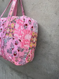 กระเป๋าผ้าฝ้ายทำมือ แฟชั่นลายเรียบ ซักได้ มีซิปปิด ปรับแต่งได้ ใช้ได้ทุกฤดู สำหรับเดินทาง ช้อปปิ้ง ของขวัญ ไปทะเล - Product Image 3