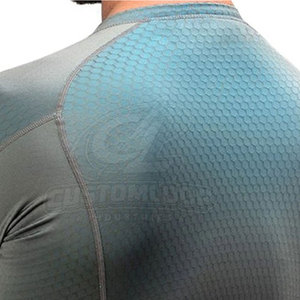 Traditional Pattern Spandex Nylon <b>Men</b> <b>Compression</b> <b>Shirts</b> Pre Shrunk Fabric <b>Compression</b> <b>Shirt</b> High Quality In Wholesale - Product Image 6