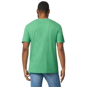 Camiseta de Cuello en V para Hombre, Color Verde Irlandés, Ligera, Suave, Transpirable, de Manga Corta, Informal, Básica, Mezcla de Algodón, para Uso Diario - Product Image 3