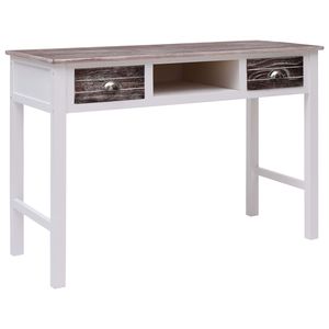 Escritorio de madera marrón 43,3 "x 17,7" x 29,9 "para uso en computadora - Product Image 1