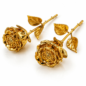 Rose en or 24 carats, rose véritable plaquée or de luxe avec boîte cadeau élégante pour la Saint-Valentin, un mariage, la fête des mères, un anniversaire - Product Image 6