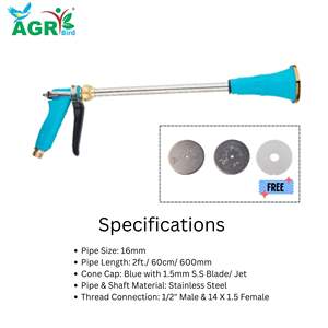 16 mm 2 pieds S.S. Pistolet pulvérisateur turbo jet pour l'agriculture - Product Image 5