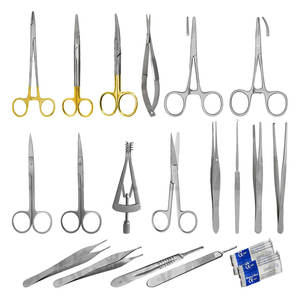 Kit d'excision dermique manuel de 20 pièces, ensemble d'instruments chirurgicaux en dermatologie, instruments médicaux en acier inoxydable pour usage clinique - Product Image 1