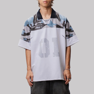 Men's Black Mesh Football Jersey V-Neck Short Sleeve Breathable Loose Fit Team Number 88 Printed Athletic Apparel - Product Image 3