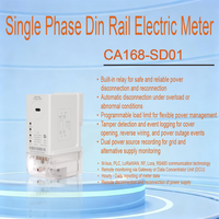 Compteur d'électricité intelligent numérique monophasé monobloc M-Bus sur rail DIN avec fonctions antivol et mesure en temps réel