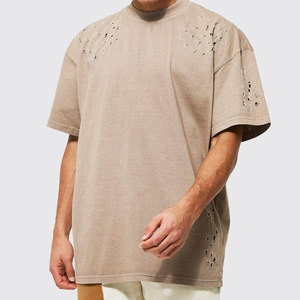 Camiseta Holgada para Hombre con Diseño Desgastado, 100% Algodón, Cómoda y Ecológica, Último Precio - Product Image 3