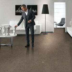 Papier peint floral mat taupe émeraude 80x160 Carreaux de porcelaine antidérapants Sol brillant Premium - Product Image 1