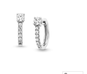 <b>Hoops</b> Earrings Diamond Earrings Gold and <b>Silver</b> Earrings Natural and Lab Grown Diamonds Earrings <b>Hoops</b> Fine Jewelry for Women - Product Image 1