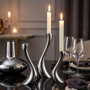 Portavelas de metal, portavelas de metal recortado, portavelas artístico para decoración del hogar - Product Image 5