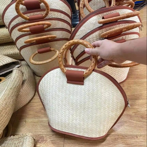 Bolso de Paja Natural, Cesta de Paja, Fabricante Vietnamita, Bolso de Playa de Verano, Proveedor al por Mayor, Exportación - Product Image 1