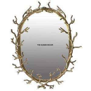 Espejos de Pared Redondos Decorativos con Tema Dorado, Modernos y Elegantes, Espejos de Metal para Decoración de Sala de Estar - Product Image 1