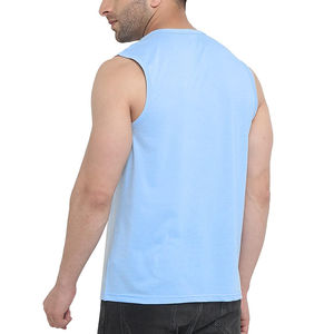 Camiseta sin Mangas Personalizada para Hombre, Talla Grande, Transpirable, de Secado Rápido, Spandex/Poliéster, Logotipo Personalizado, Ropa de Gimnasio, Nueva Llegada, Hecha en Pakistán - Product Image 2