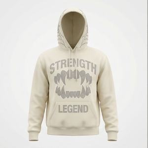 Sweats à capuche respirants pour hommes avec strass, motif uni, col à capuche, hiver, faible MOQ, couleur personnalisée, vêtements en gros, streetwear - Product Image 1