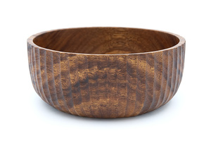Juego de Tazones Tallados en Madera de Acacia Estilo Japandi, 25cm/20cm/14cm, Hechos a Mano, Aptos para Alimentos, para Regalos Empresariales, Indonesia - Product Image 3