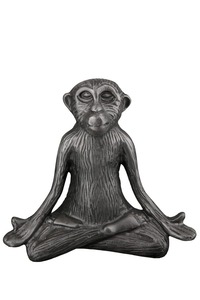 Sculpture de singe en aluminium faite à la main, design moderne, écologique, durable, figurine décorative Feng Shui pour la maison, le bureau ou la table - Product Image 6