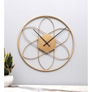 Factory Price Large Metal Wall <b>Clock</b> Geometric Art Design <b>Silent</b> Quartz Wall Watch For Living Room Office And Hotel Decor - Product Image 3
