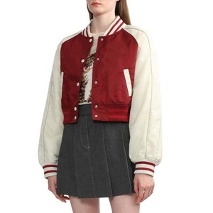 Veste de sport en satin de haute qualité pour femmes, style universitaire, boutonnée, confortable, tendance, élégante, décontractée, pour l'extérieur - Product Image 5