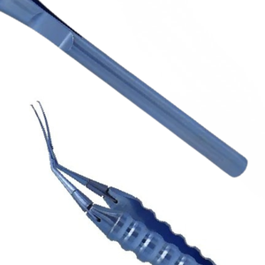 Pinzas de Capsulorrexis Inamura Cross-Action, Punta de 1.5 mm, Ángulo de 45°, 12 cm, Microcirugía Oftálmica, Acero Inoxidable, Quirúrgicas Manuales - Product Image 6