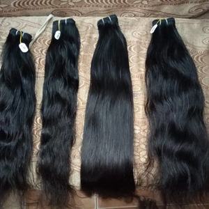 Extensions de cheveux humains de temple brut vierge indien 26-30 pouces approvisionnement en vrac de qualité cheveux Remy de Style droit naturel pour le tissage - Product Image 2